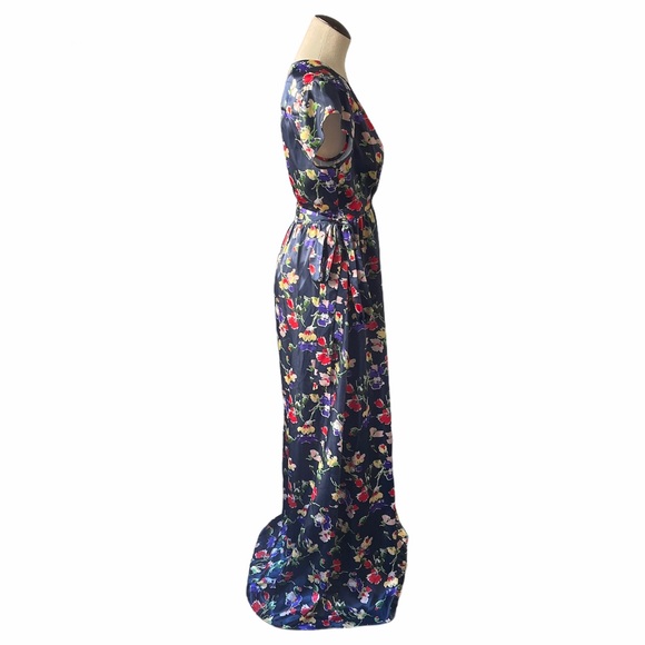 Tularosa Blue Sid Wrap Maxi Dress in Armada- Festival - Picture 7 of 13
